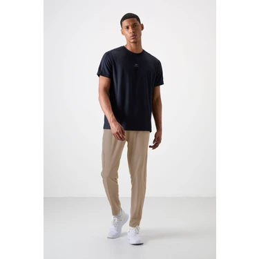 Tommy Life Bej İnce Yumuşak Comfort Fit Erkek Eşofman Alt -