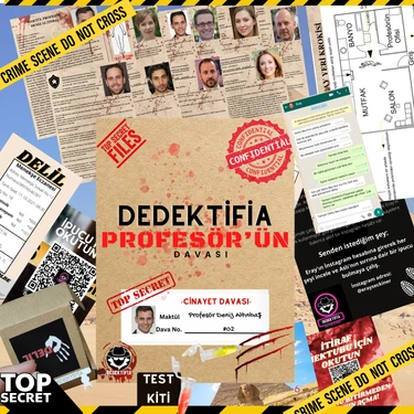 Dedektifia Dedektiflik Oyunu, Profesör Deniz Davası ,Cinayet Çözme Oyunu, Dedektif Oyunları,cinayet