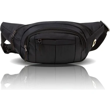 Siyah Unisex Suya Dayanıklı Çapraz Askılı Omuz Bel Çanta Günlük Yürüyüş Koşu Outdoor