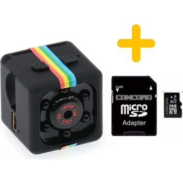 Mini SQ11 Kamera Full Hd Mikro Gizli Araç Kamerası Gece Görüşlü Taşınabilir Güvenlik Kaydedici 32GB