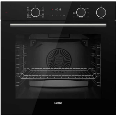 Ferre XE64CS Siyah Cam Buharlı Ankastre