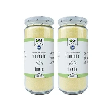OG natural 2'li Organik İrmik 330