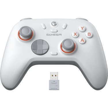 GameSir Nova 2 Lite Hall Effect 2. 4g Wireless Controller Beyaz Nintendo Switch, Windows Pc, Steam