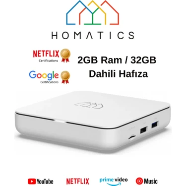 Homatics Box R 4K Lisanslı 2gb Ddr Ram 32GB Emmc Flash 4K Media