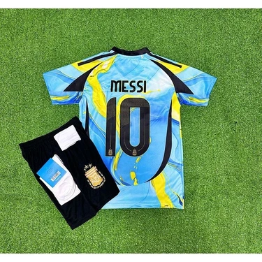 Arjantin 2024/25 Yeni Sezon Lionel Messi Özel Konsept Forması 4'lü Set