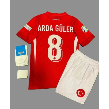 Arda Güler Türkiye Milli Takımı Euro 2024 Deplasman Çocuk Forması 4'lü
