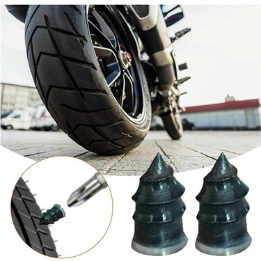 Motosiklet Araba Oto Lastik Tamir Kiti Kauçuk Vida Seti Lastik Yama Kolay Vida Lastik
