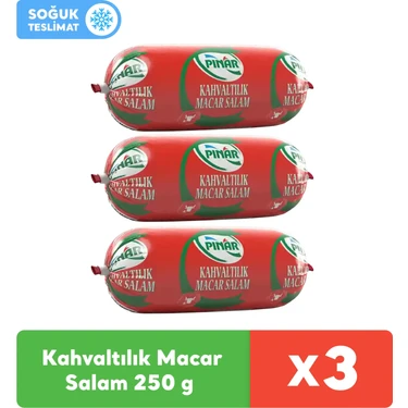Pınar Kahvaltılık Dana Macar Salam 250 g x 3