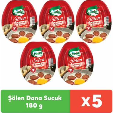 Pınar Şölen Dana Sucuk 180 g x 5