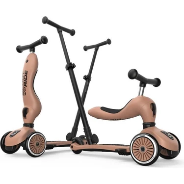 Scoot And Ride Push And Go Ebeveyn Kontrollü Çocuk Scooter Mocha