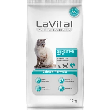 Lavital Adult Somonlu Kedi Maması - 12