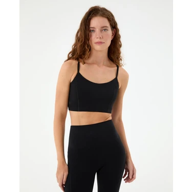 Ayma Active Siyah Göğüs Pedli, Düz ve Çapraz Ayarlanabilir Askılı, Geri Dönüştürülmüş, Spor ve