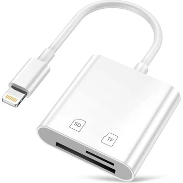 Corcoz Lightning To Sd Card Camera Reader Kablo Iphone Sd Micro Okuyucu Kablo Adaptör -
