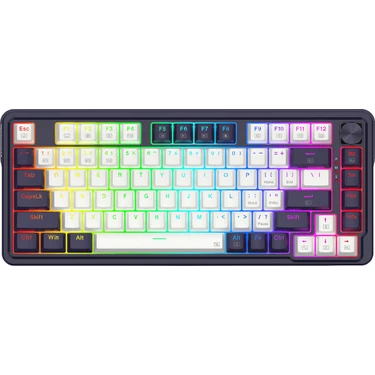Redragon Ucal Pro K673WB-RGB-PRO Kablosuz Mekanik Oyun Klavye Bluetooth Siyah Tuş