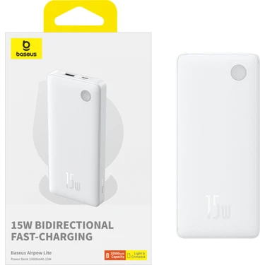 Baseus Airpow Lite Power 10.000MAH 15W Powerbank -