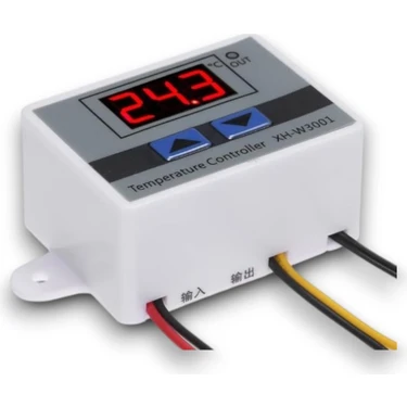 Elektromall XH-W3001 Dijital Termostat 220V AC Akvaryum Kuluçka Makinesi Hassas Ölçüm