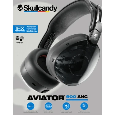 Skullcandy Aviator 900 Anc Kablosuz Kulaklık Siyah Fiyatı