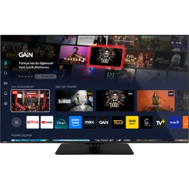 Toshiba 65QV3F63DT 65'' 165 Ekran Uydu Alıcılı 4K Ultra HD Vidaa LED