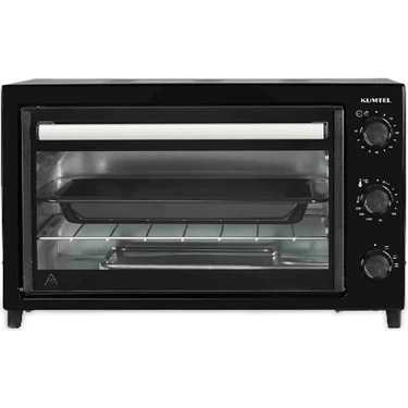 Kumtel KF-5320 Mini Fırın Siyah 32 lt Statik Pişirme Özelliği ile Dayanıklı