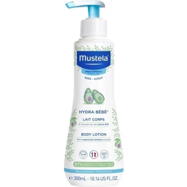 Mustela Bebek Vücut Losyonu 300 ml Avokado Perseose Doğal İçerikli Hassas Ciltlere Uzun