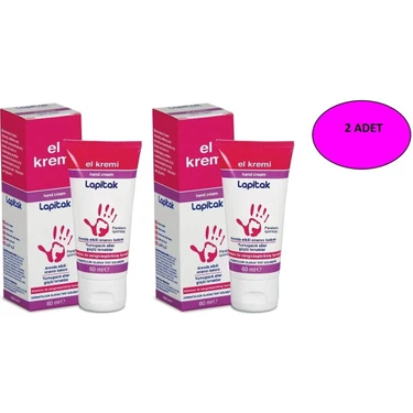 Lapitak El Kremi Allantoin ve Gliserinli Yoğun Nemlendirici Onarıcı Formül 2×60 ml 2'li