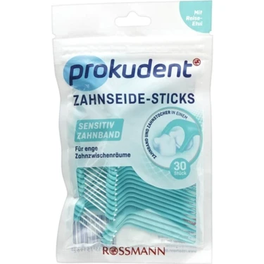 Prokudent Diş İpi - Hassas Diş Etleri ve Dar Alanlar İçin 30'lu Çift Fonksiyonlu Temizlik