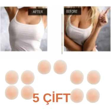 Mucit Home 5 Çift Silikon Göğüs Ucu Gizleyici ve Kapatıcı Gizleyici