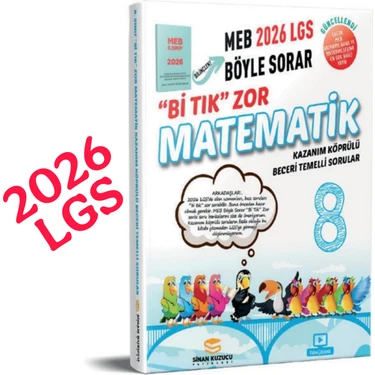 Sinan Kuzucu Yayınları 2026 LGS Bi Tık Zor Matematik Soru Bankası 8.