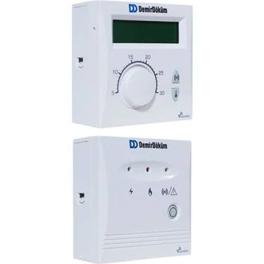 Demirdöküm Kablosuz Oda Termostatı - Beyaz Dijital LCD Ekran, RF 6001 Demirdöküm protherm Vaillant