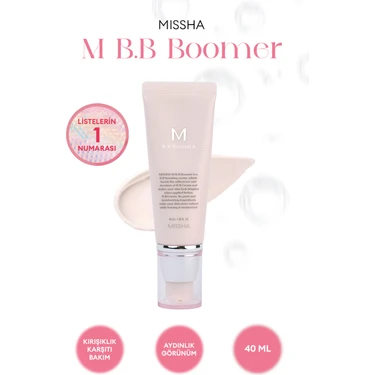 MISSHA Işıltılı Ve Aydınlık Görünüm Sağlayan Makyaj Bazı M B.B Boomer 40