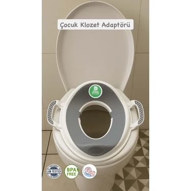 El Destekli Çocuk Klozet Adaptörü Tuvalet  Wc Eğitimi Lazımlık