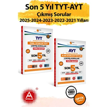 Son 5 Yıl Ayt ve Tyt Sınavları Ösym Çıkmış Sorular Tıpkı Basım 2026