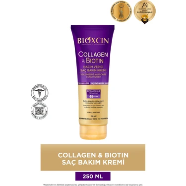 Bioxcin Collagen Biotin Hacim Verici Saç Bakım Kremi 250