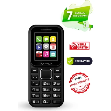 Yerli Üretim Kamerasız Tuşlu Cep Telefonu 7 Gün Şarj Asker Yaşlı Öğrenci Ofis Telefonu 2 Yıl