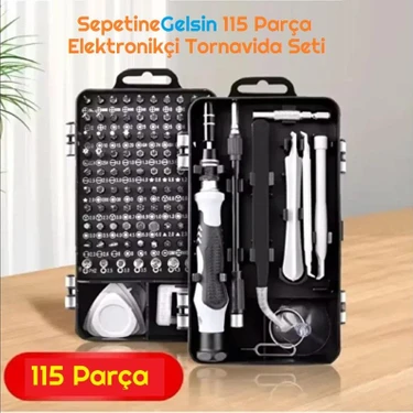 Sepetinegelsin 115 Parça Elektronikçi Tornavida Seti Fiyatı