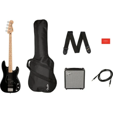 Squier Affinity Precision Bass Pj Akçaağaç Klavye Black Fiyatı