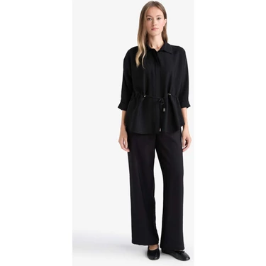 DeFacto Straight Fit Geniş Paça Pantolon