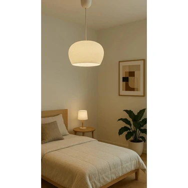 Decory Elysium Modern Dokulu, Pinterest Tarzı Özel Tasarım Tekli Sarkıt Avize (Bioplastik)