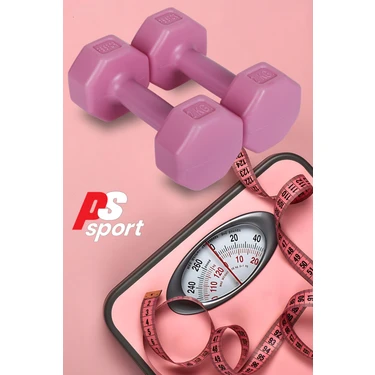 Psspor 2 Adet 2kg Pembe Renk Dambıl Seti ( 2 Adet 2kg Gönderim