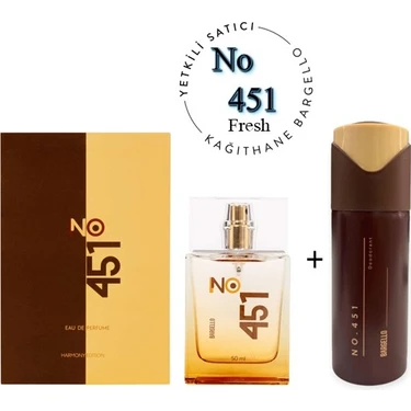 Bargello No: 451 + No: 451 Deodorant Unısex 50 Edp Fresh -