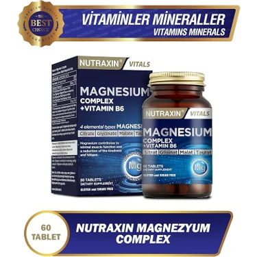 Nutraxin Magnezyum Complex+ Vitamin B6 60