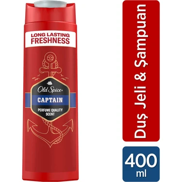 Old Spice Captain Erkek Duş Jeli ve Şampuan 400