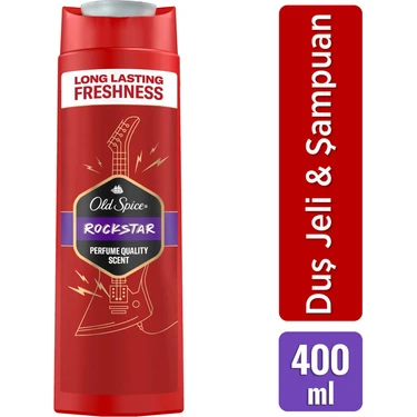 Old Spice Rockstar Erkek Duş Jeli ve Şampuan 400