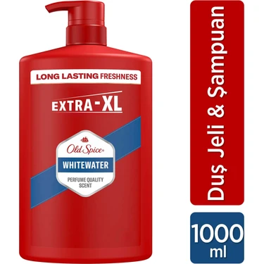 Old Spice Whitewater Erkek Duş Jeli ve Şampuan 1000 ml XXL Büyük