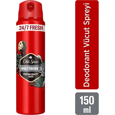 Old Spice Wolfthorn Erkek Sprey Vücut Deodorantı 150