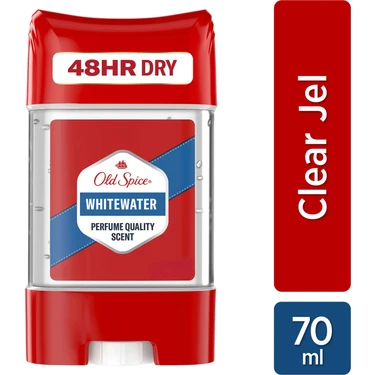 Old Spice Whitewater Erkekler için Terleme Önleyici Deodorant Clear Jel Stick 70
