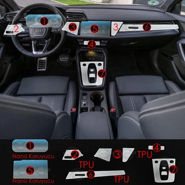 Audi A3 Uyumlu Navigasyon Dijital Gösterge Nano ve Piano Fiyatı