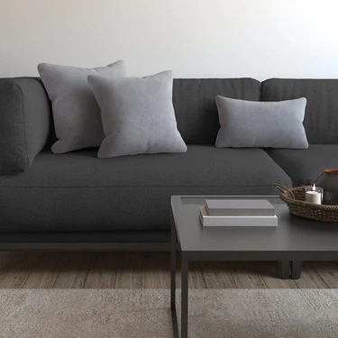 Demor Home Soft Series Gümüş Grisi Kırlent, Yastık