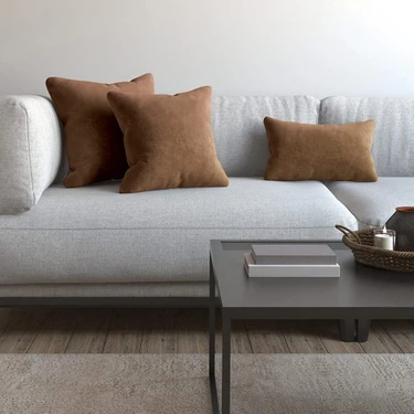 Demor Home Soft Series Çikolata Kahvesi Rengi Kırlent, Yastık