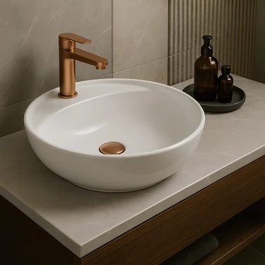 Turavit Toledomix Çanak Lavabo Batarya Delikli 40 cm